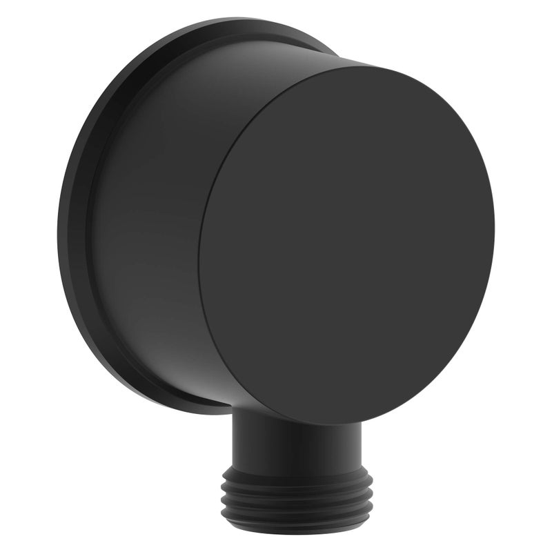 Derengge SA-0045-MT Round Handheld Shower Wall Supply Elbow, Wall-Mount Hose Connector, without Shower Head and Hose, Matte Black Finished - Image 1